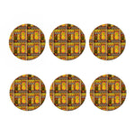 Sunset Ethnic African Tribal Print Coaster Set