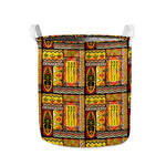 Sunset Ethnic African Tribal Print Collapsible Laundry Basket