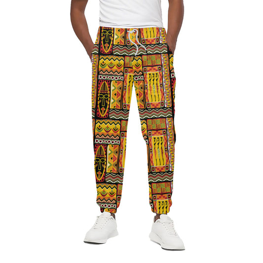 Sunset Ethnic African Tribal Print Cotton Pants