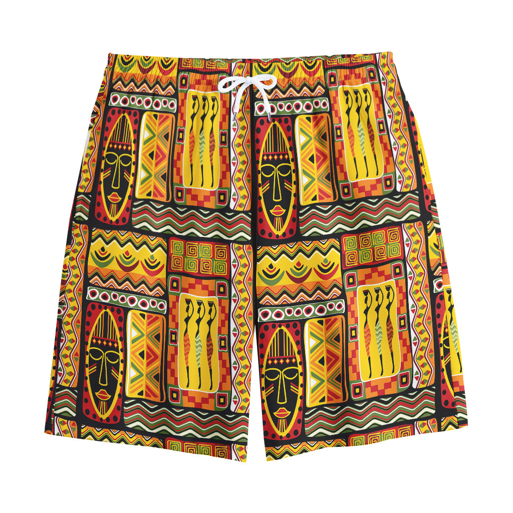 Sunset Ethnic African Tribal Print Cotton Shorts