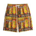 Sunset Ethnic African Tribal Print Cotton Shorts