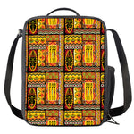 Sunset Ethnic African Tribal Print Crossbody Lunch Bag