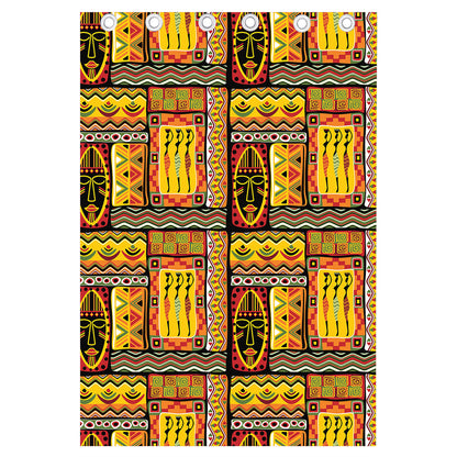 Sunset Ethnic African Tribal Print Curtain