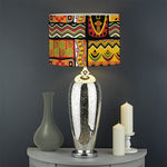 Sunset Ethnic African Tribal Print Drum Lamp Shade