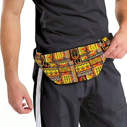 Sunset Ethnic African Tribal Print Fanny Pack
