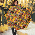 Sunset Ethnic African Tribal Print Foldable Umbrella