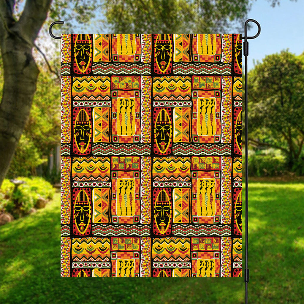 Sunset Ethnic African Tribal Print Garden Flag
