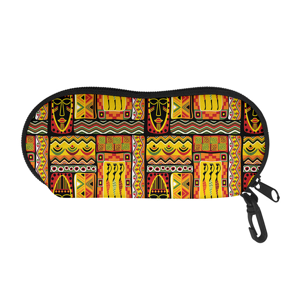 Sunset Ethnic African Tribal Print Glasses Case