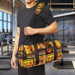 Sunset Ethnic African Tribal Print Gym Bag