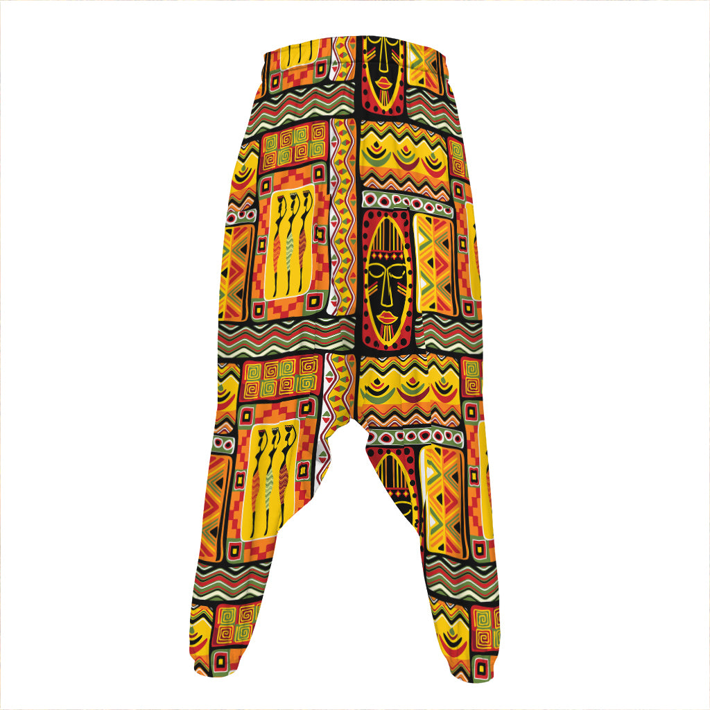 Sunset Ethnic African Tribal Print Hammer Pants