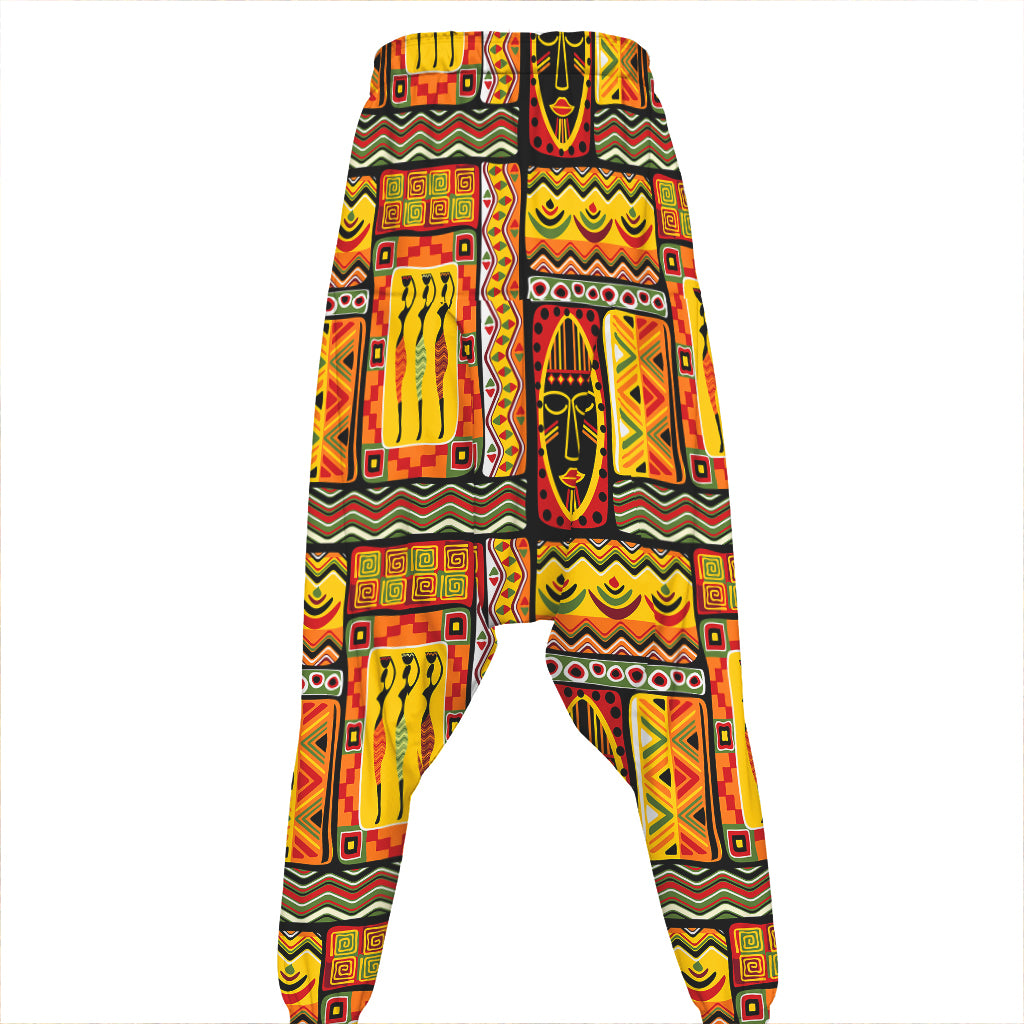 Sunset Ethnic African Tribal Print Hammer Pants