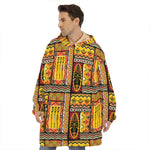 Sunset Ethnic African Tribal Print Hoodie Blanket