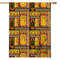 Sunset Ethnic African Tribal Print House Flag