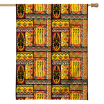 Sunset Ethnic African Tribal Print House Flag