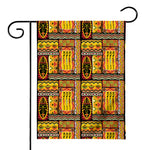 Sunset Ethnic African Tribal Print House Flag