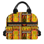 Sunset Ethnic African Tribal Print Insulated Lunch Bag