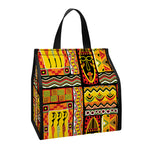 Sunset Ethnic African Tribal Print Insulated Lunch Tote