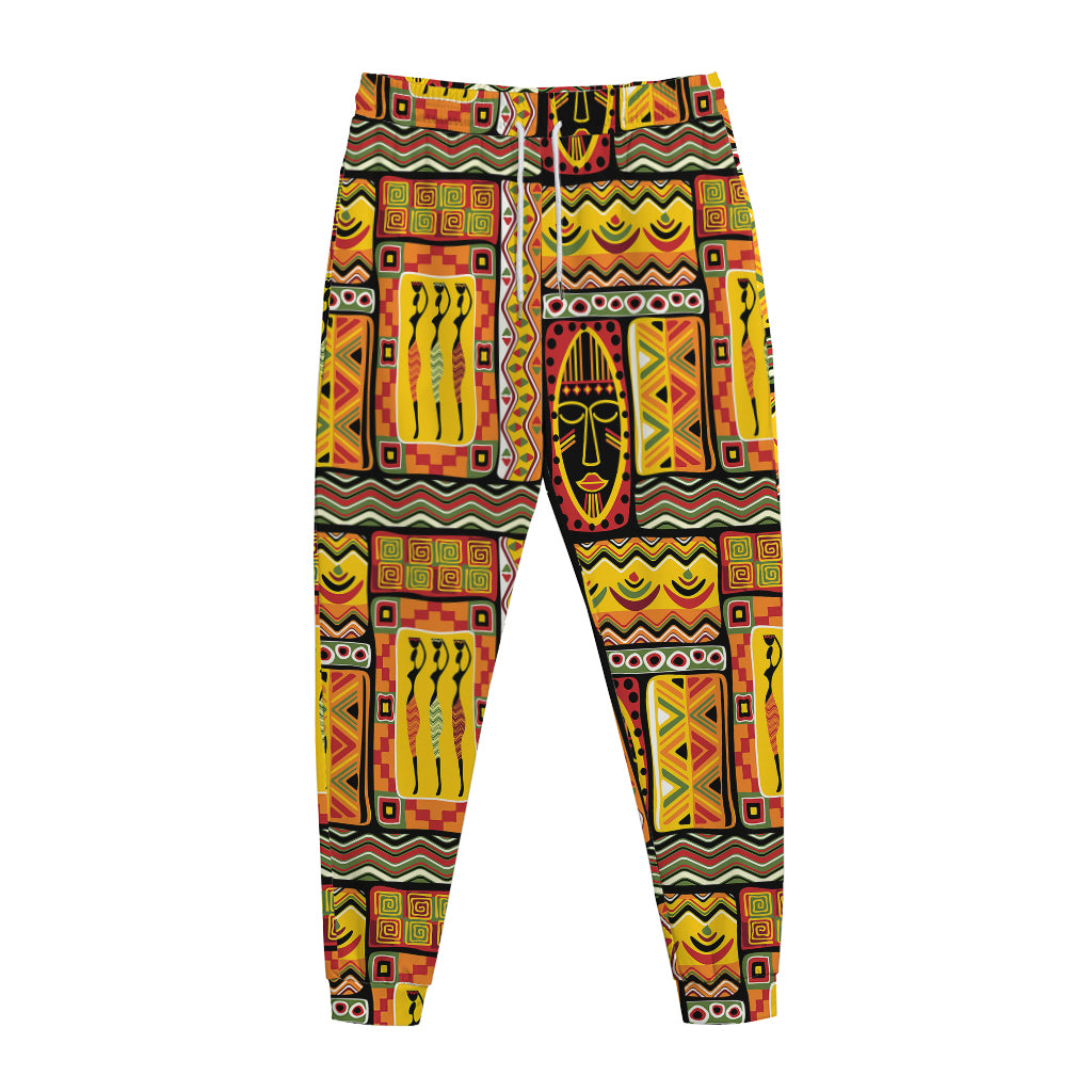 Sunset Ethnic African Tribal Print Jogger Pants