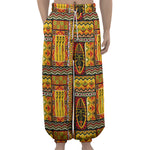 Sunset Ethnic African Tribal Print Lantern Pants
