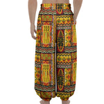 Sunset Ethnic African Tribal Print Lantern Pants