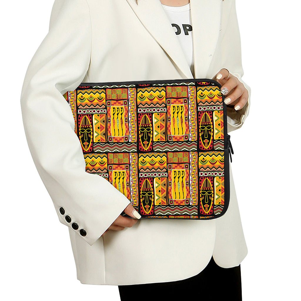 Sunset Ethnic African Tribal Print Laptop Sleeve