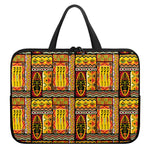 Sunset Ethnic African Tribal Print Laptop Sleeve With Handle