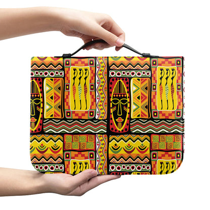 Sunset Ethnic African Tribal Print Leather Bible Cover