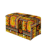 Sunset Ethnic African Tribal Print Leather Tissue Box Cover