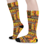 Sunset Ethnic African Tribal Print Long Socks