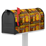 Sunset Ethnic African Tribal Print Mailbox Cover