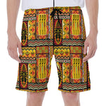 Sunset Ethnic African Tribal Print Men's Beach Shorts
