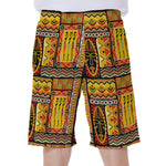 Sunset Ethnic African Tribal Print Men's Beach Shorts