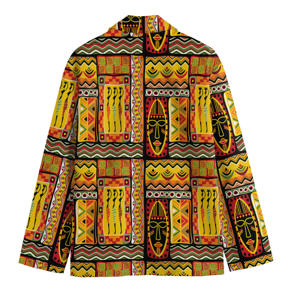 Sunset Ethnic African Tribal Print Men's Blazer