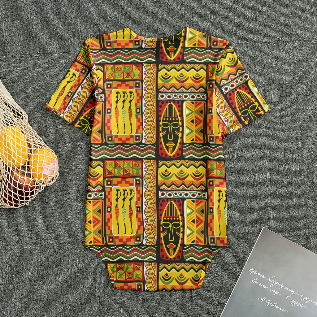 Sunset Ethnic African Tribal Print Men's Bodysuit