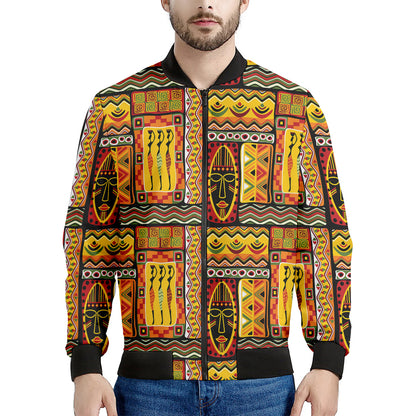 Sunset Ethnic African Tribal Print Men's Bomber Jacket