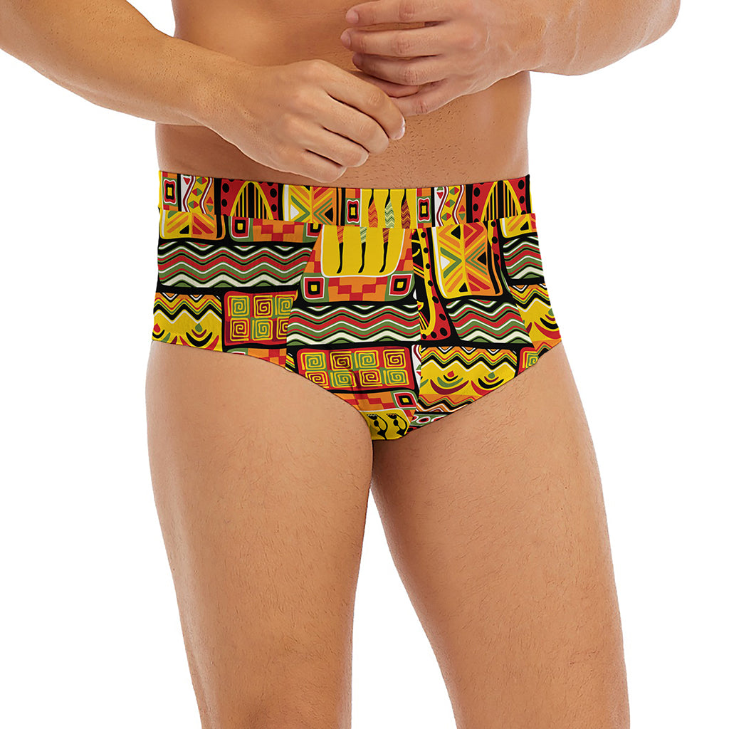 Sunset Ethnic African Tribal Print Men's Briefs