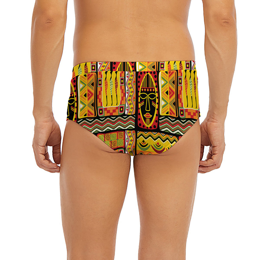 Sunset Ethnic African Tribal Print Men's Briefs