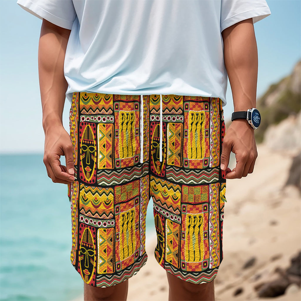 Sunset Ethnic African Tribal Print Men's Cargo Shorts