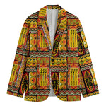 Sunset Ethnic African Tribal Print Men's Cotton Blazer