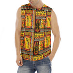 Sunset Ethnic African Tribal Print Men's Fitness Tank Top