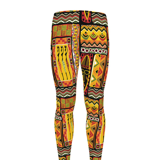 Sunset Ethnic African Tribal Print Men's leggings