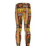 Sunset Ethnic African Tribal Print Men's leggings