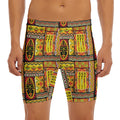Sunset Ethnic African Tribal Print Men's Long Boxer Briefs