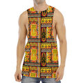 Sunset Ethnic African Tribal Print Men's Muscle Tank Top