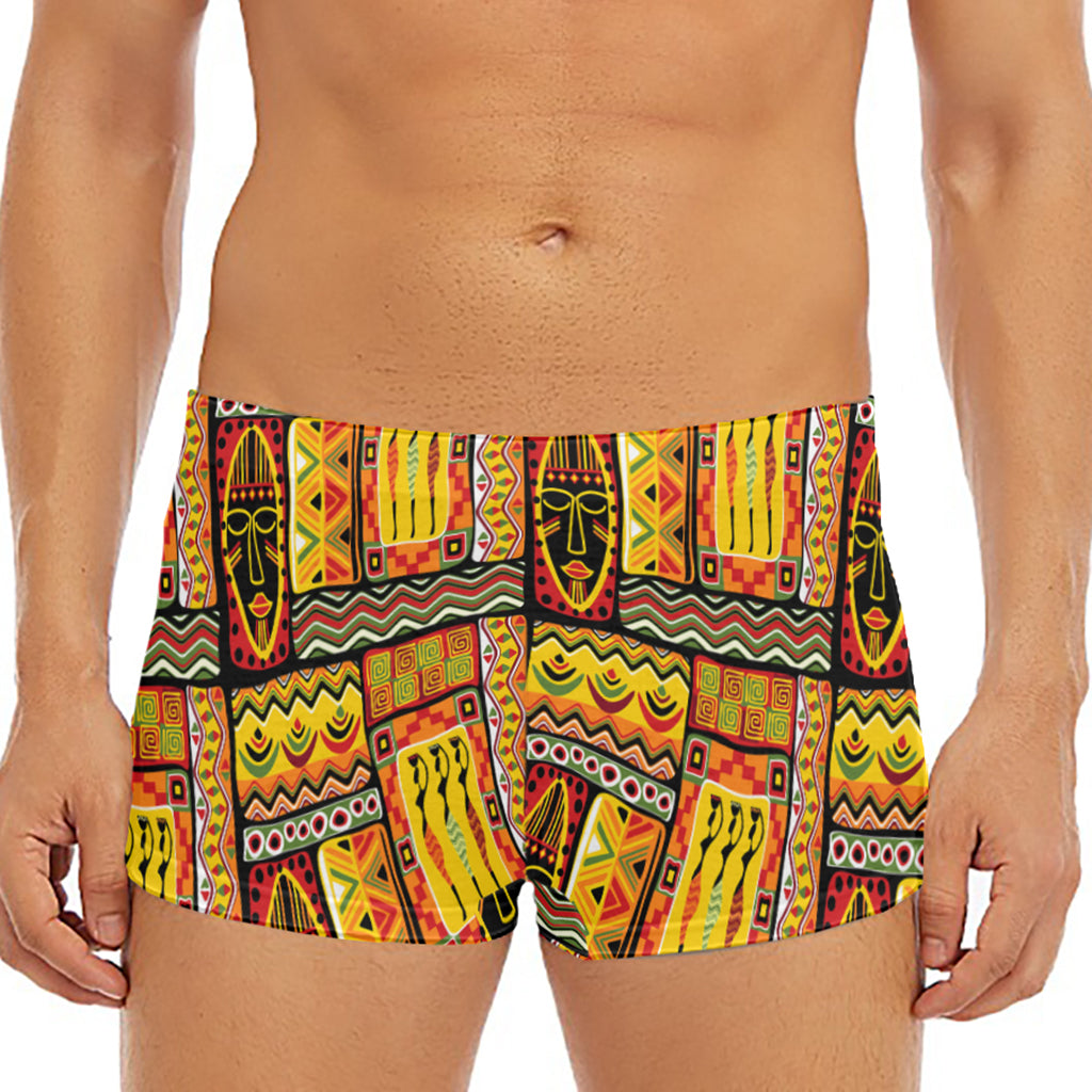 Sunset Ethnic African Tribal Print Men's Short Boxer Briefs