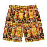 Sunset Ethnic African Tribal Print Men's Swim Trunks