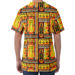 Sunset Ethnic African Tribal Print Men's Velvet T-Shirt