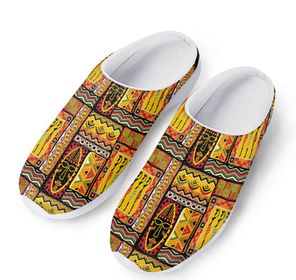 Sunset Ethnic African Tribal Print Mesh Casual Shoes