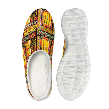 Sunset Ethnic African Tribal Print Mesh Casual Shoes