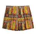 Sunset Ethnic African Tribal Print Mesh Shorts